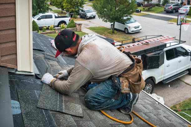 Professional Storm Damage Roof Repair technician working in Nashville, IL